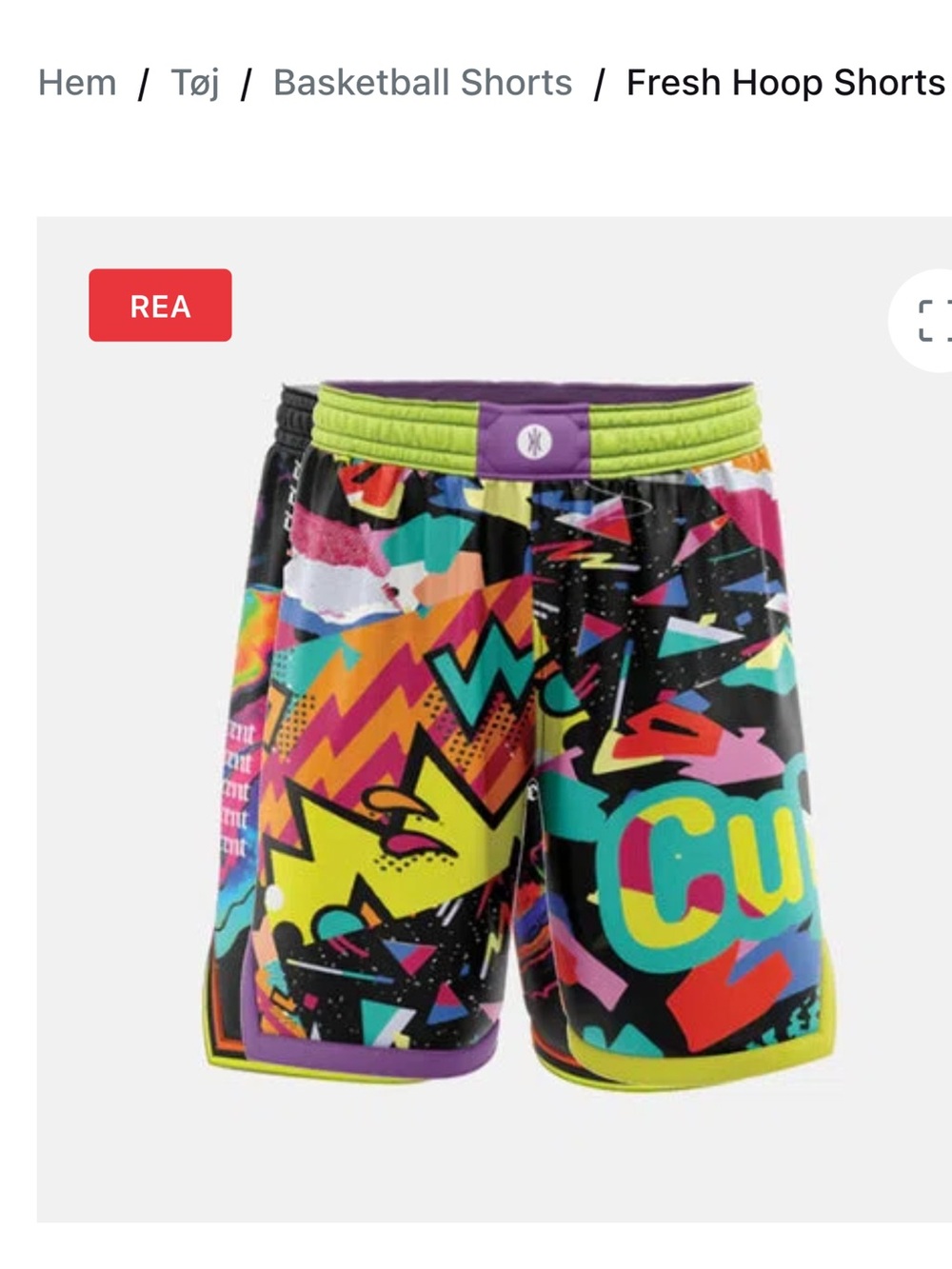 Men's Neon Graphic Athletic Basketball Shorts